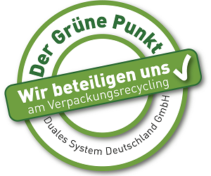 Logo vom grünen Punkt, der 