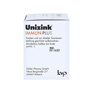 Seitenansicht des Produkts Unizink mit den Herstellerangaben